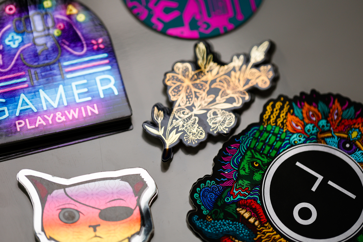 metallic stickers