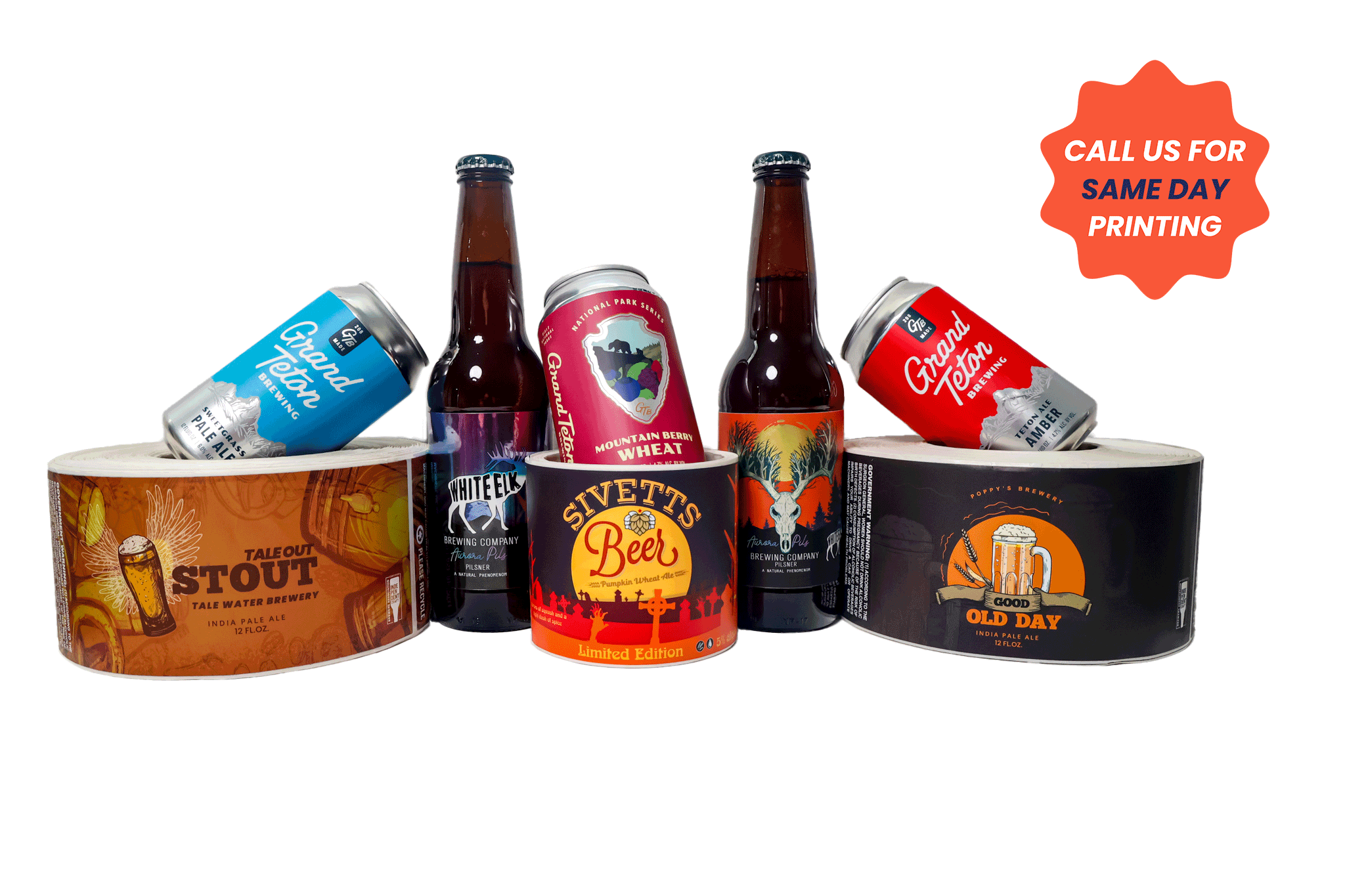 High-quality Custom Beer Labels and Beer Bottle Labels with value pricing, fast turnaround and free standard shipping