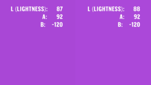 Color Matching Lightness Scale