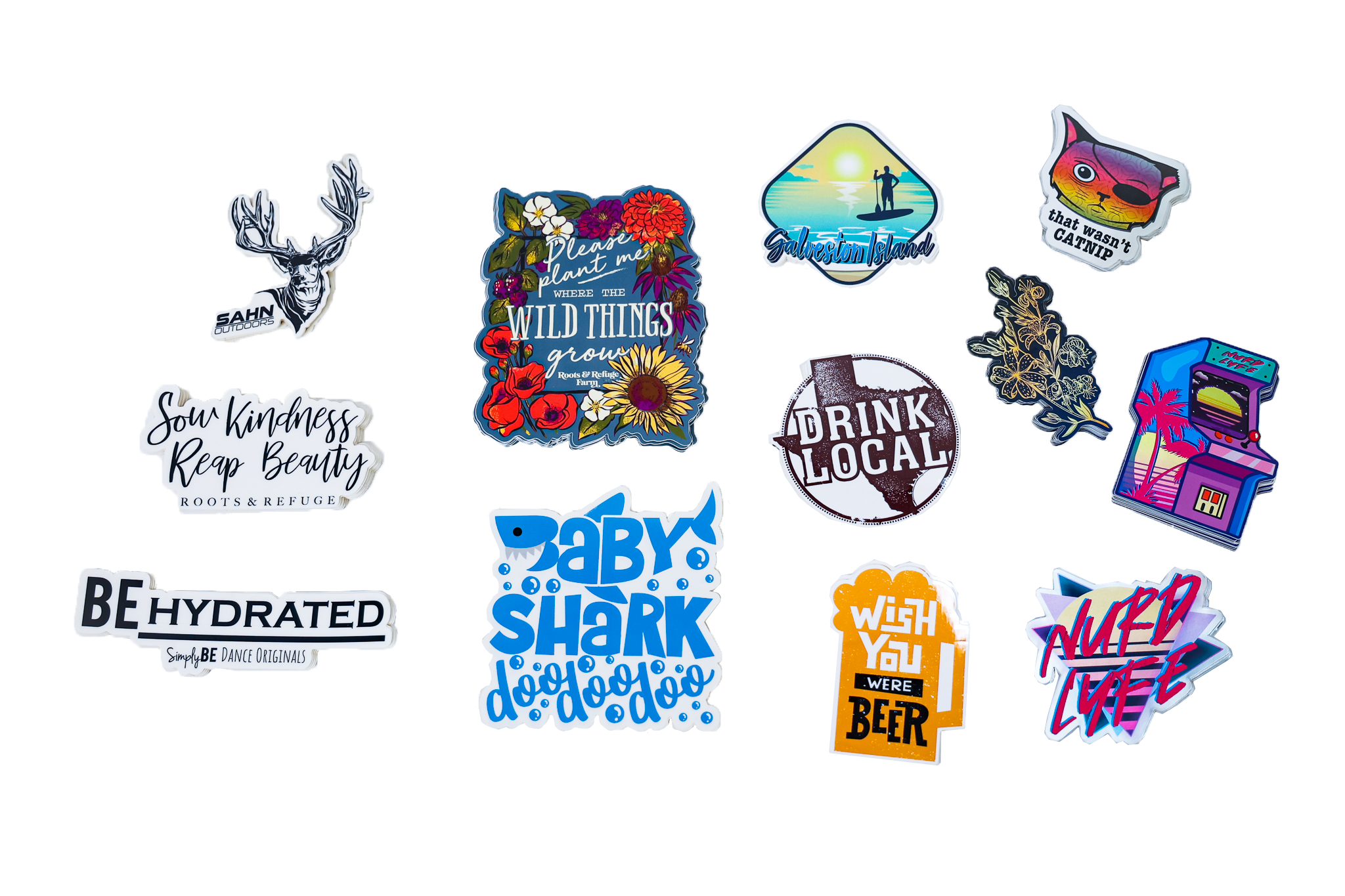 die-cut stickers