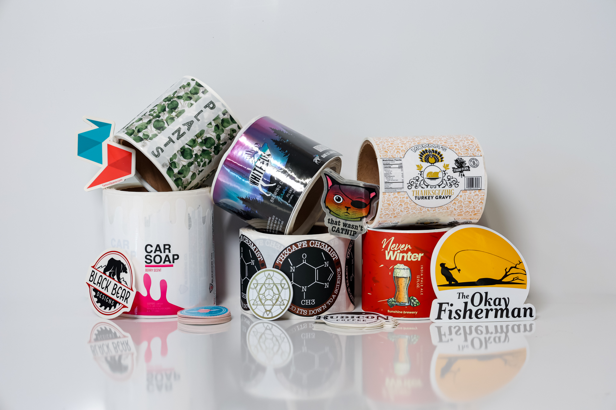 matte vs gloss stickers and labels