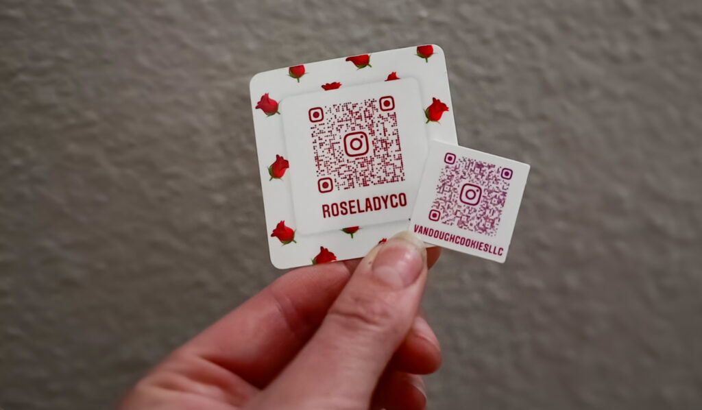 qr code stickers