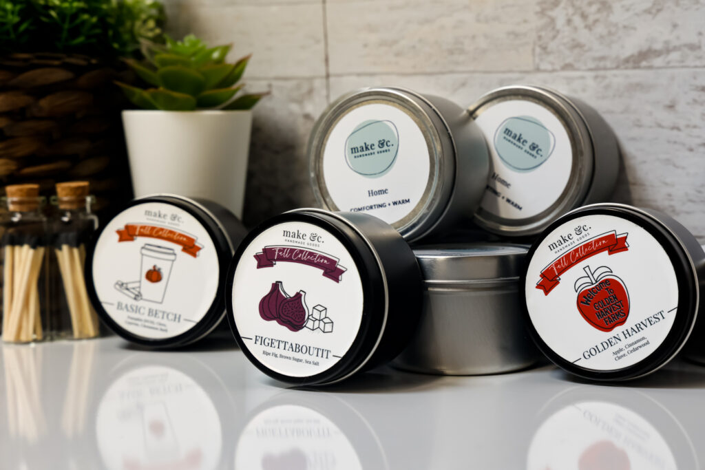 make and c handmade goods candles