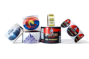 metallic labels and stickers