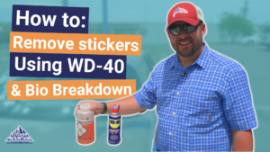 how to remove a sticker from a car window