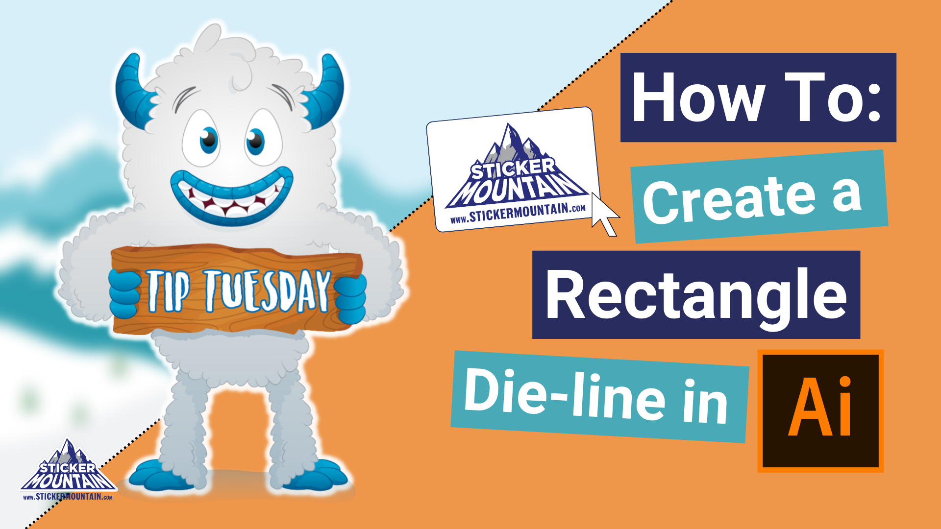 rectangular sticker die line adobe tutorial