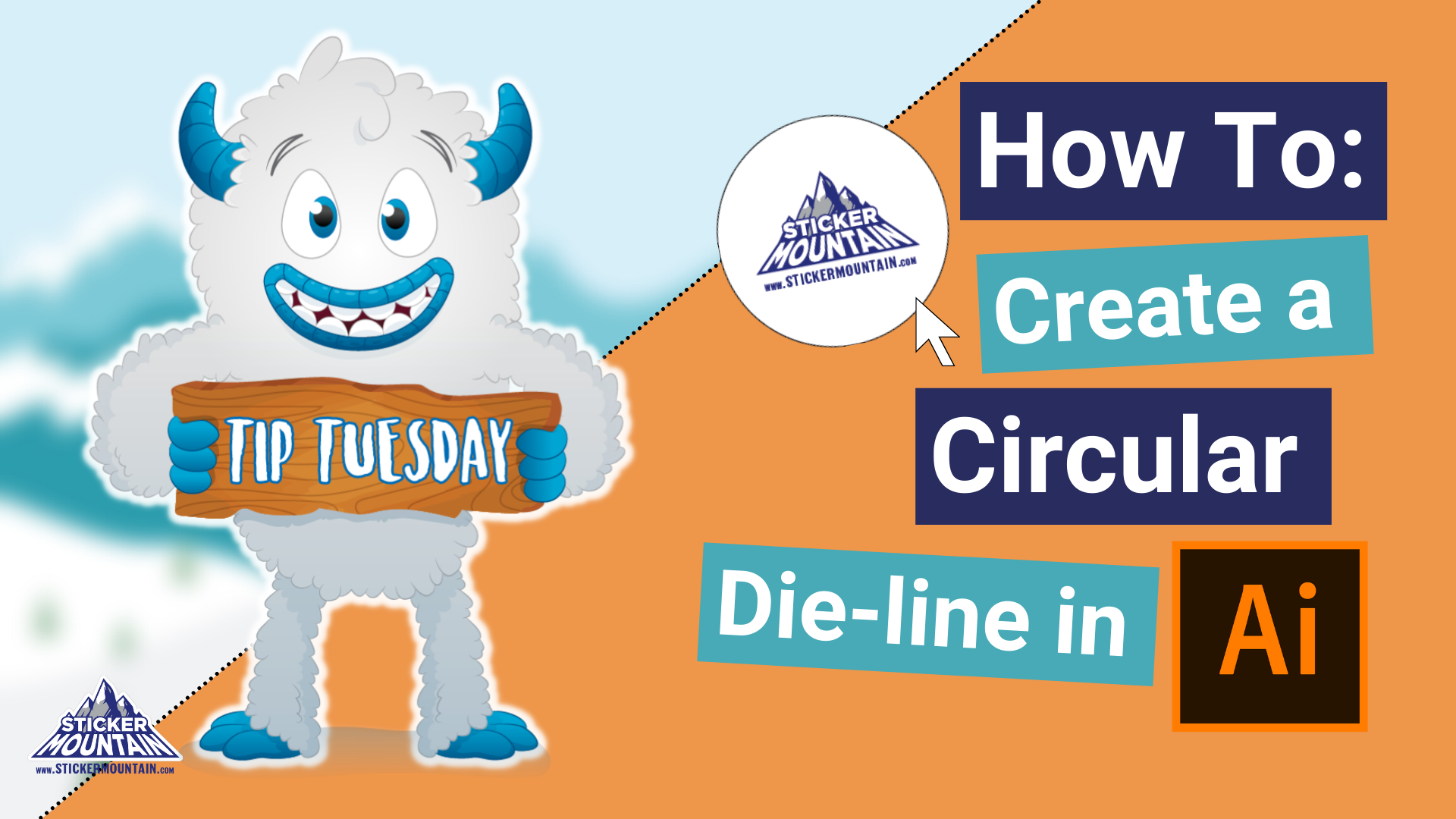 how to circle sticker in adobe illustrator