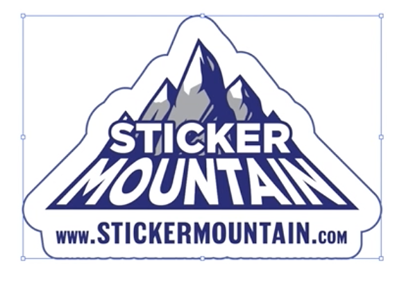 custom sticker die line