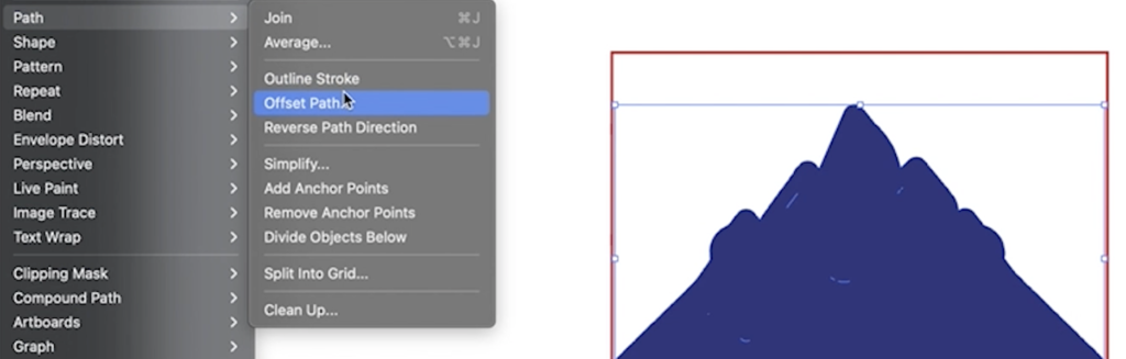 offset path window