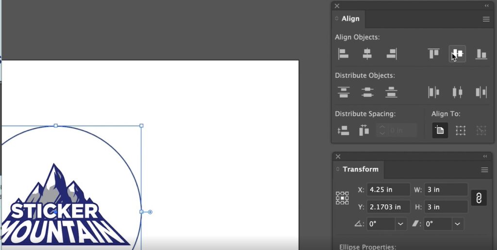 align circle