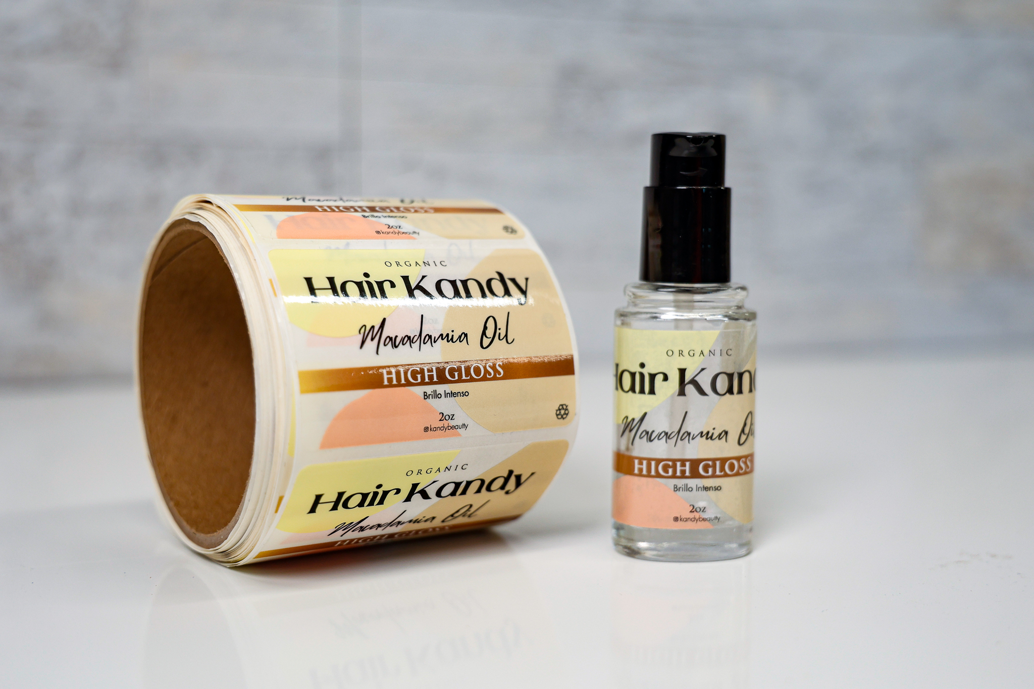 custom hair oil labels