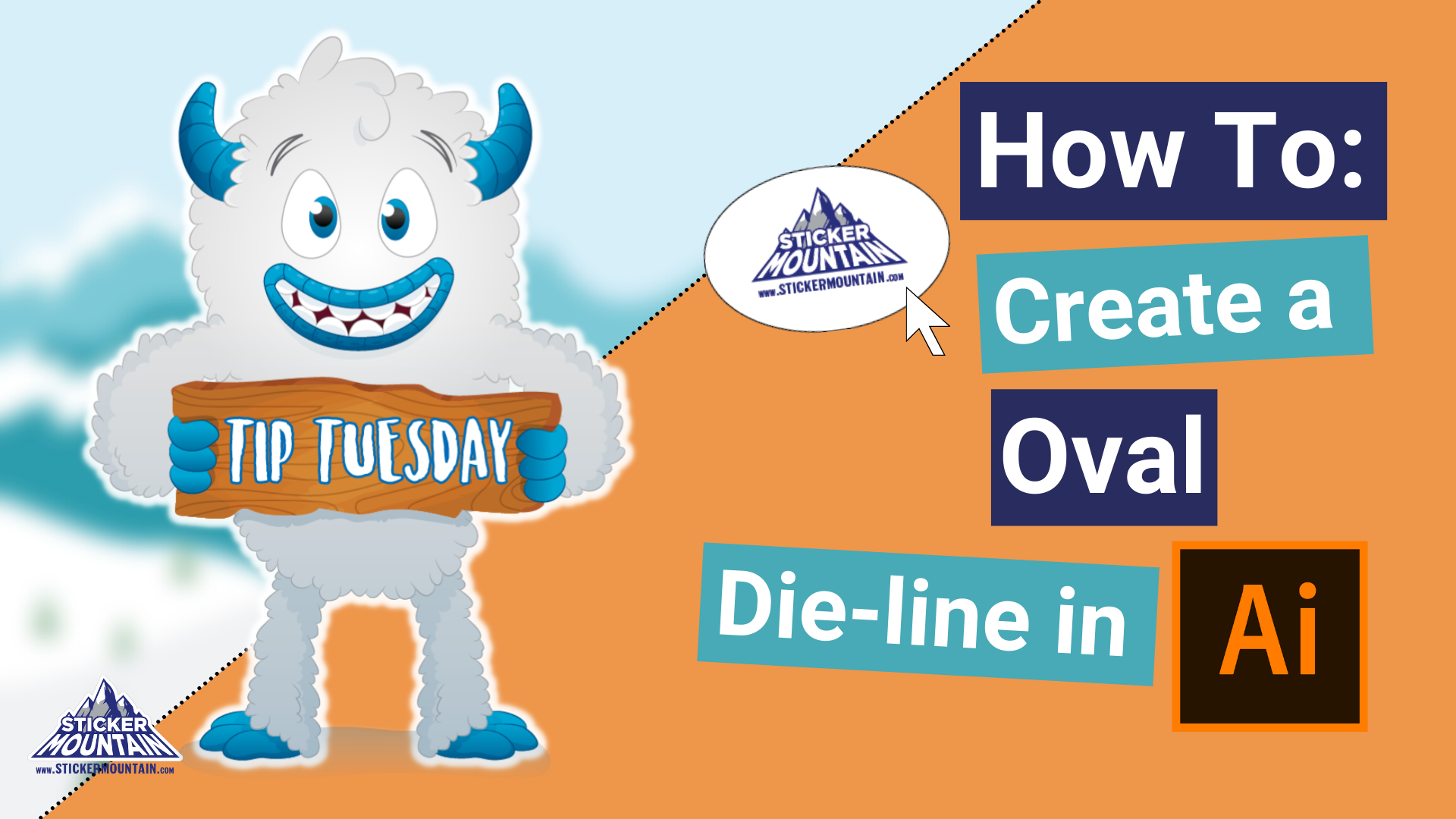 how to oval sticker adobe illustrator