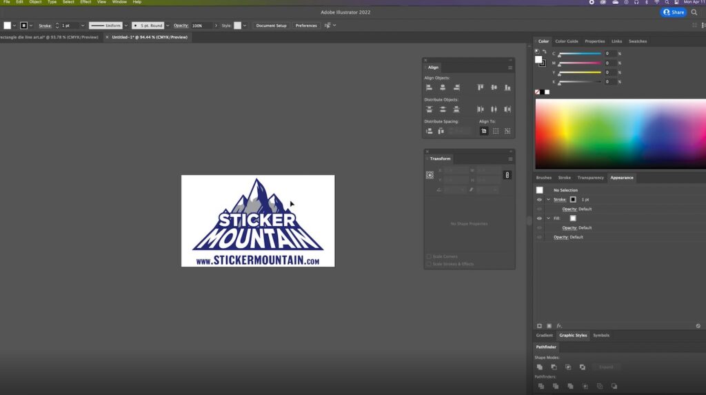 open art in illustrator