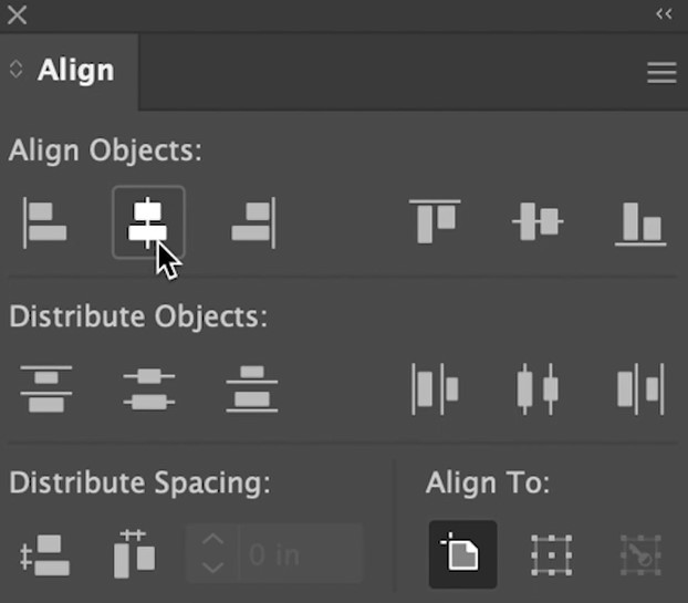 center align