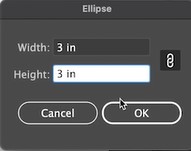 ellipse dialogue box