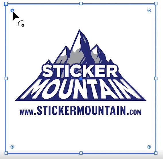 rounded corners for square sticker