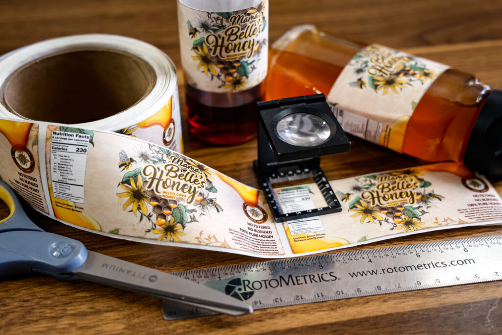 measuring product labels
