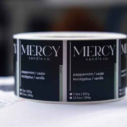 Candle labels 9