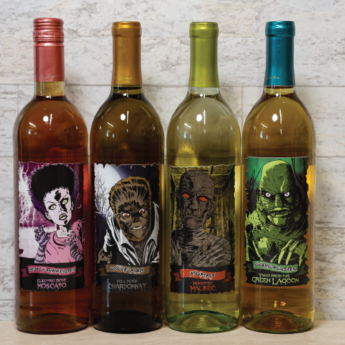 custom white bopp gloss wine labels