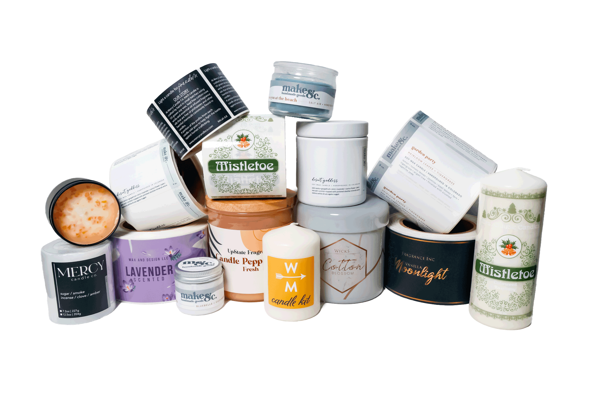 candle labels