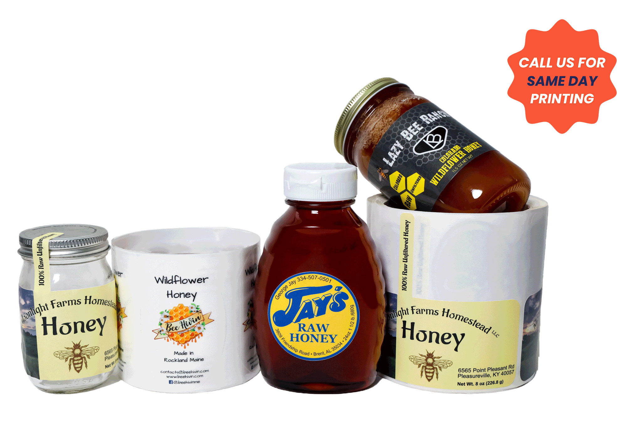 Durable and High-quality Honey Labels