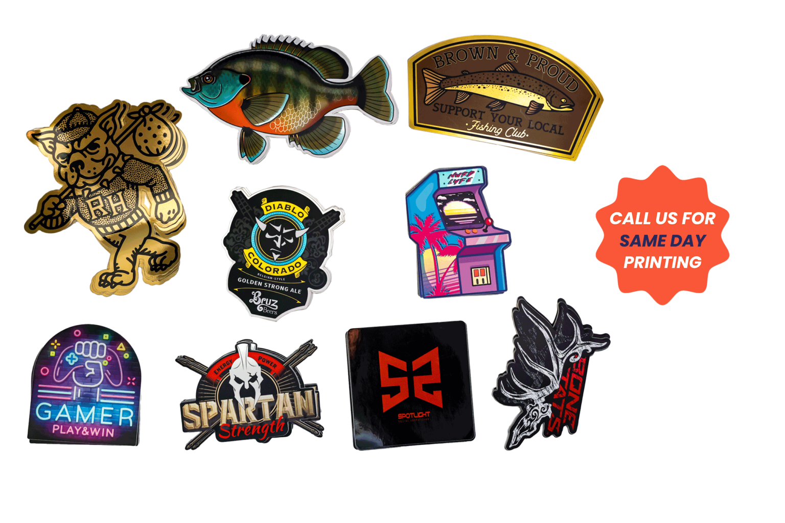 Metallic Label Metallic Sticker Printing Sticker Mountain