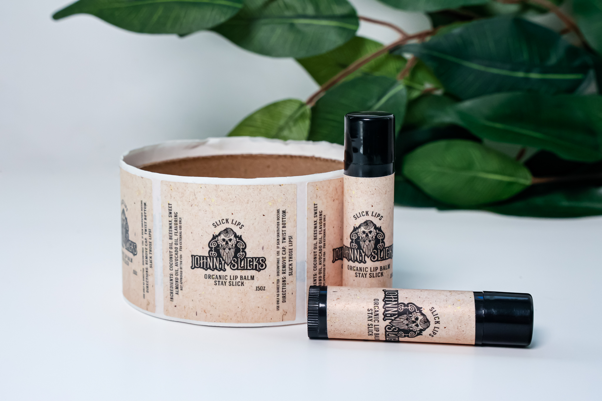 johnny slicks lip balm labels