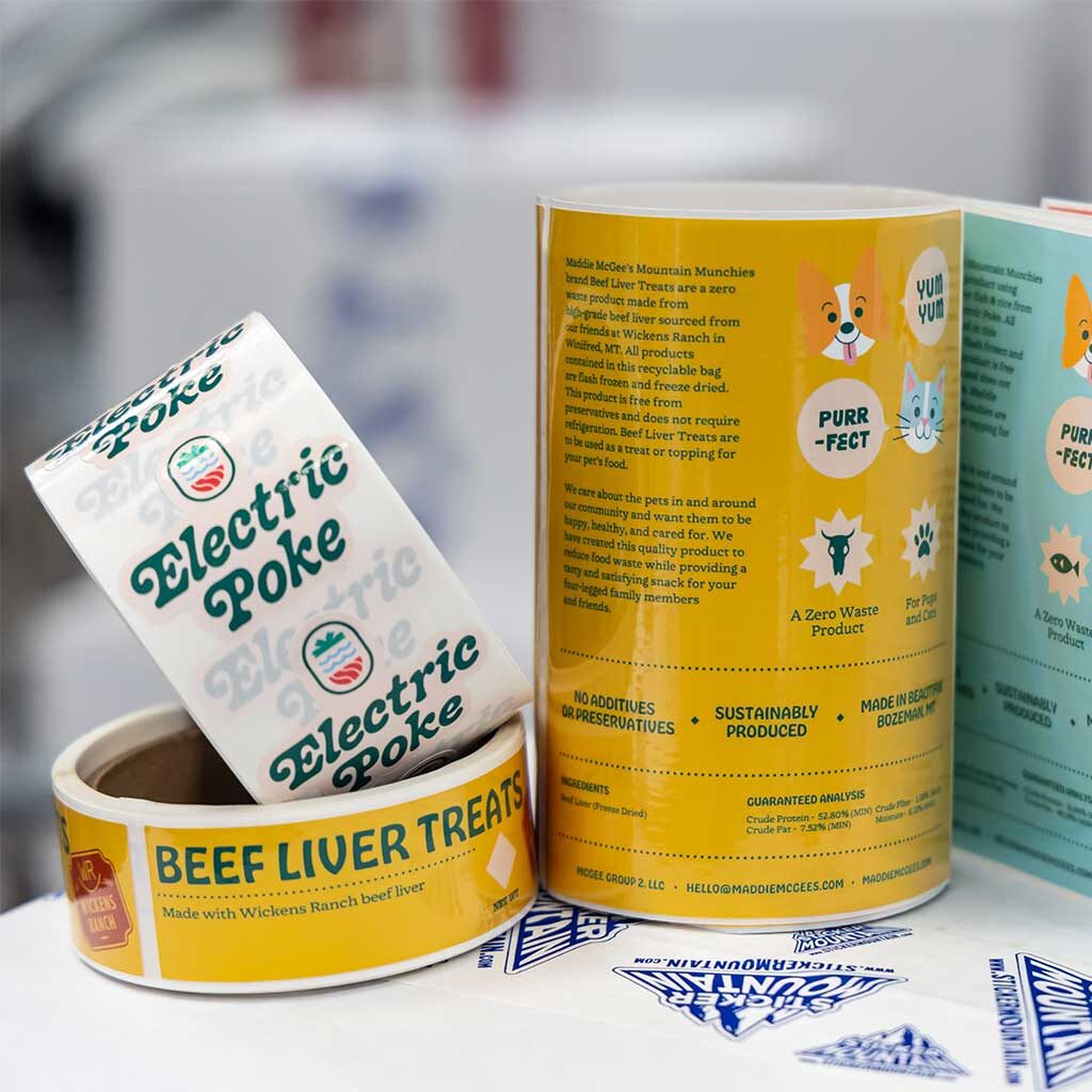 Custom labels on a roll